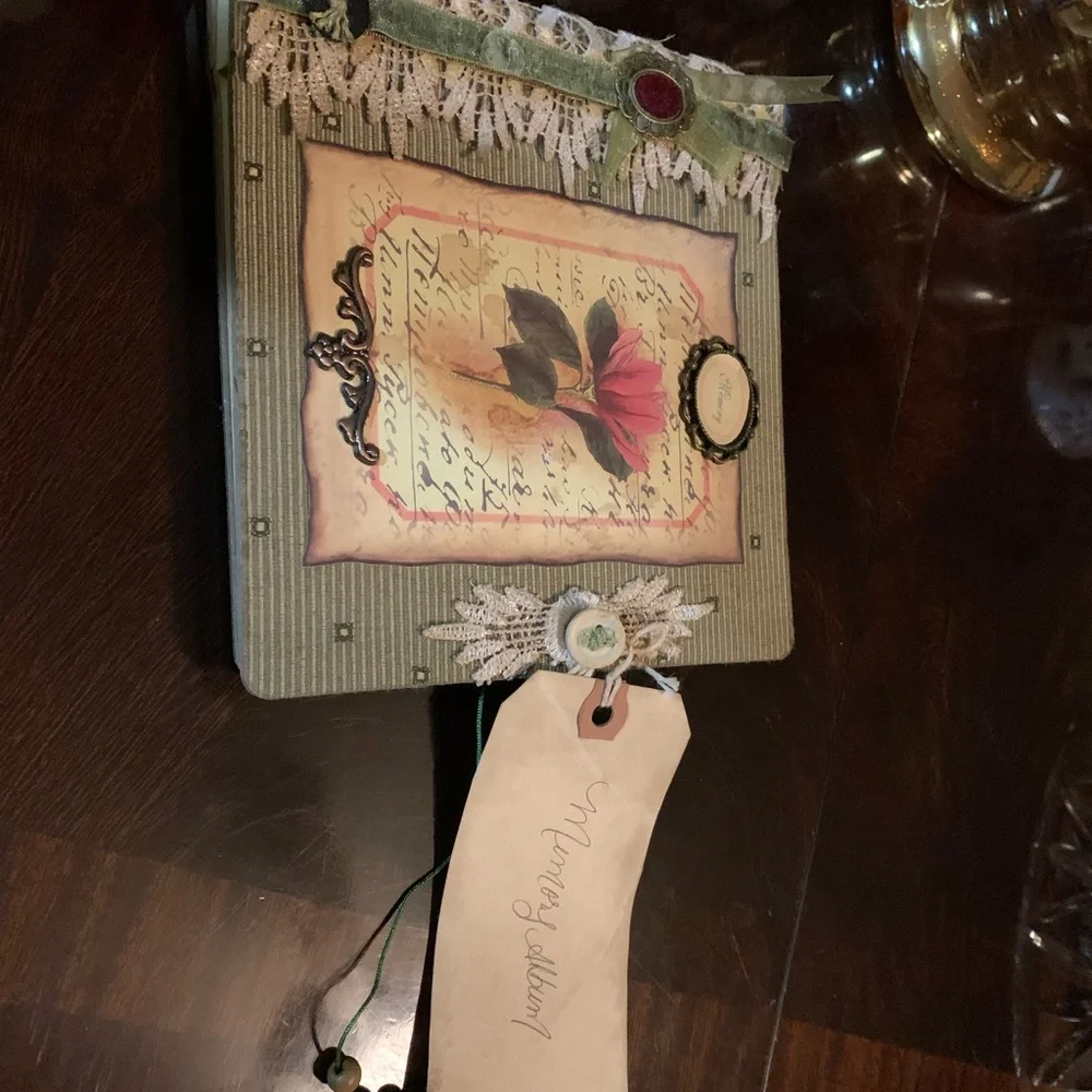 Shabby Chic Style Memory Book/Photo Album /Scrapbook